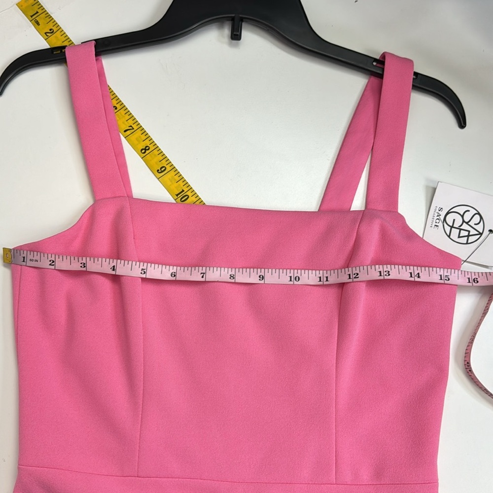 Sage Collective NWT Ruffled Bodycon Dress 2 Morning Glory - Picture 3 of 8